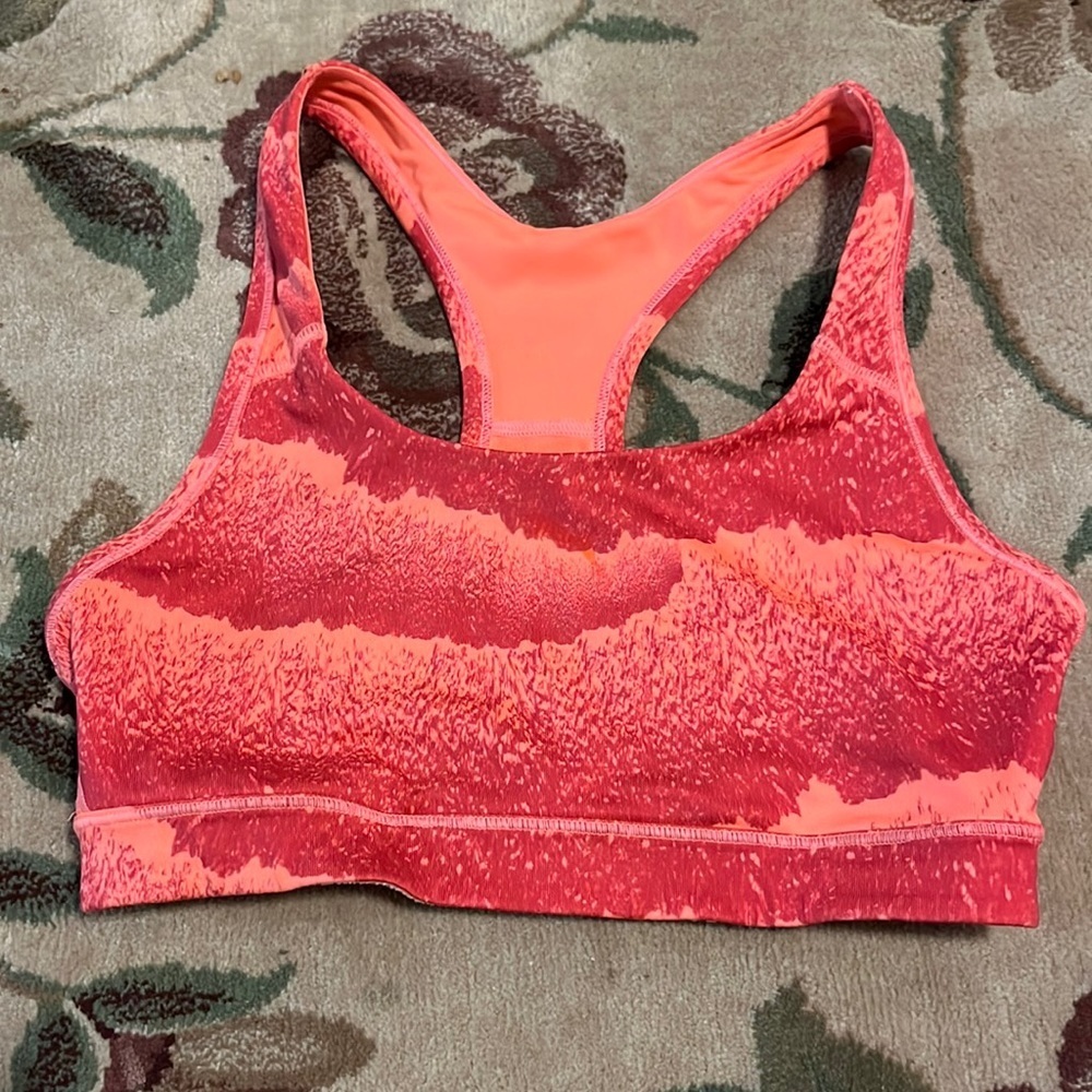 Puma orange sports bra S
